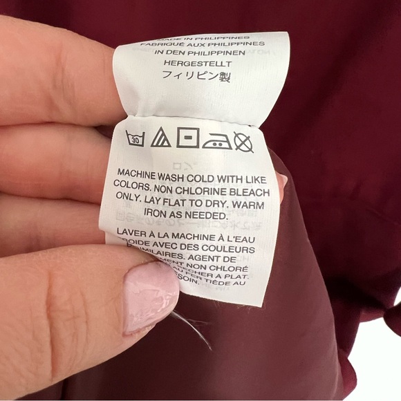 Women’s J. Crew Maroon 3/4 Sleeve Dress - Size 10 - Picture 7 of 9